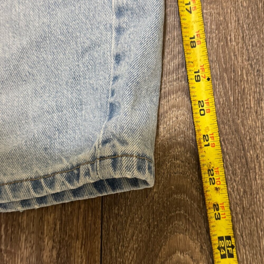 VTG Levi's 550 Jean Shorts Men's 38 Light Wash Relaxed Fit Wide Leg Jorts 90s - Picture 12 of 14
